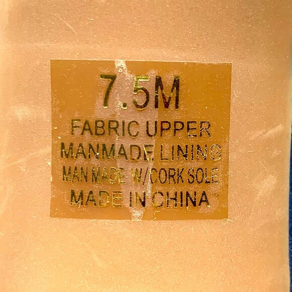 Alex Marie T-Strap Beaded Peep-Toe Dressy Heels Black Tie Fabric 7.5 Navy Blue - Picture 13 of 14